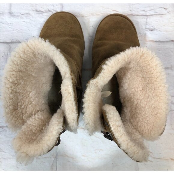 UGG ADORIA TEHUANO Chestnut Pull-on Boots Big Girls 6 /36 #1017785y - Picture 11 of 11